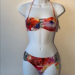 Bikini size small, by raisins, top and bottom